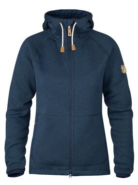 Fjallraven Ovik Fleece Hoodie Navy Medium